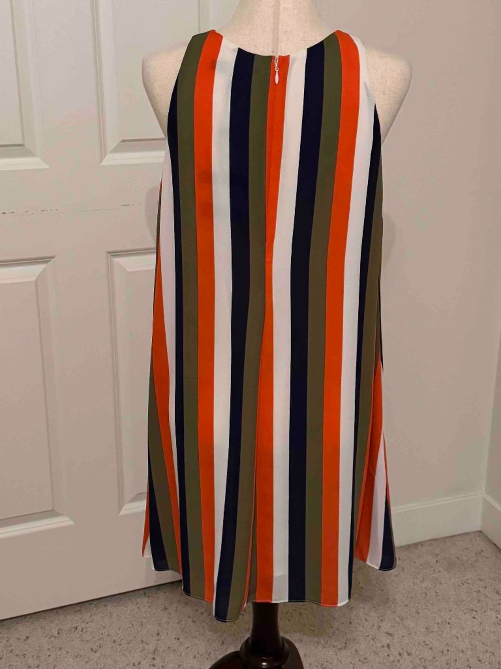 Forest Lily Vertical Striped Sleeveless Dress 12 - Picture 4 of 6